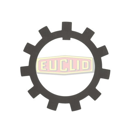 Euclid Lockwasher, Spindle, Axle, Front, 4-1/32 Od X 2-41/64 Id X 1/16 Thick, 3/32 Tab Length E3009